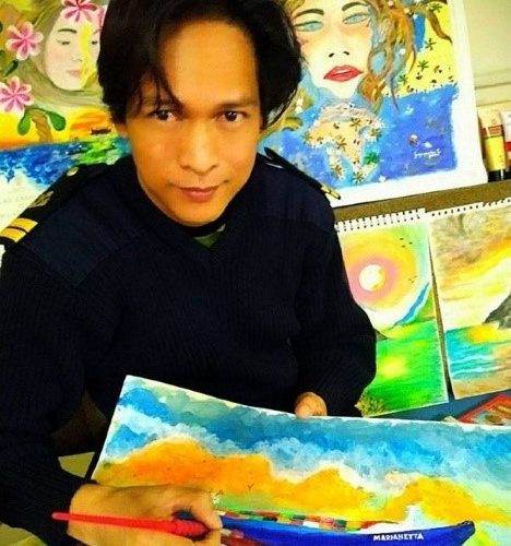 Seafarer rediscovers love for art